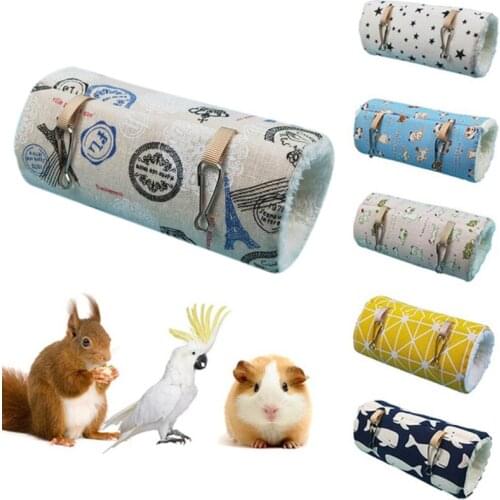 Pet Tunnel Nest Hamster Hollandhog Rabbit Chinchilla Hammock Toy Thermal Supplies Pet Tube Nest