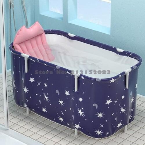 Bath Bucket Household Full Body Foldable Bathtub Adult Thickened Bathtub Adult Bathtub Bath Bucket Artifact Bath Bucket