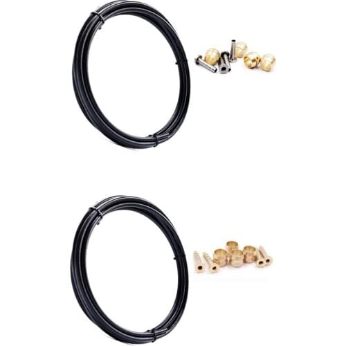 Bike Brake Hose MTB Hydraulic Disc Brake Tube 2.5M Connector Insert Olive Set