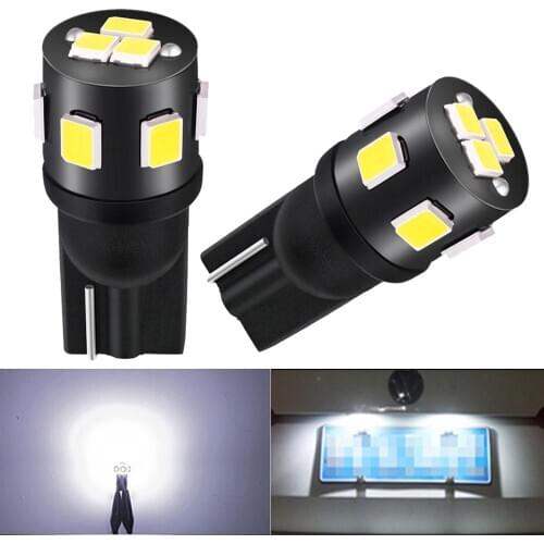 2X Super bright T10 W5W LED Bulbs 12V White 194 168 LED Car Clearance Interior Map Dome Lights Parking Light Auto Signal Lamp