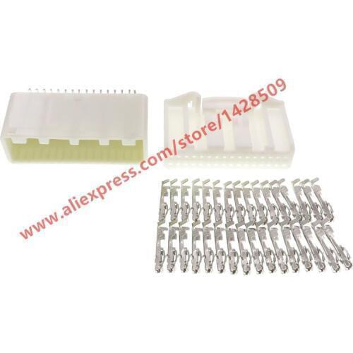 20 Sets 32 Pin Car Navigation Central Control Instrument Wire Harness Connector PCB Socket Female Male Plug For Nissan 1318747-1