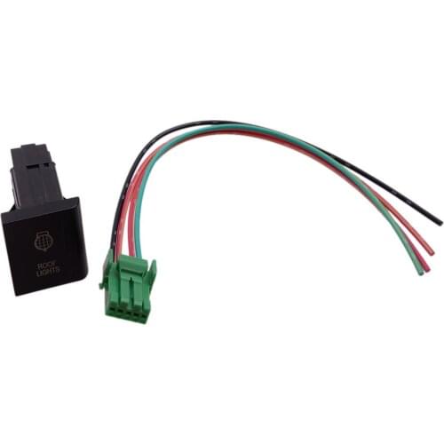 5 Pin Car Roof Lights Push Switch A107R On-Off LED Red 12V 3A Fit For VW Amarok