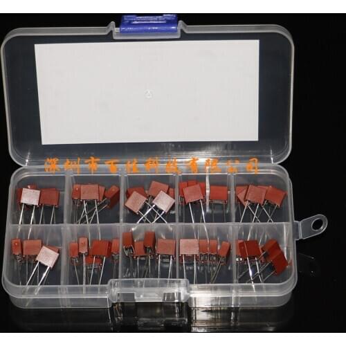 50Pcs 392 square fuse (0.5A-6.3A) × 5pcs household appliances, TV, computer box fuse kit