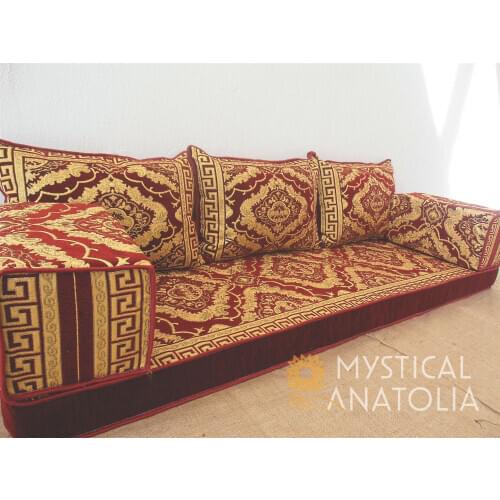 Arabic Floor Seating Sofa Majlis Cushions Oriental Jalsa Bench Area Traditional Arab Sofas Furniture
