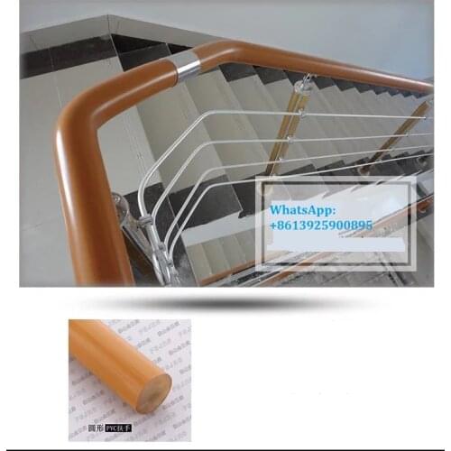 Freeshipping 45mm 50mm 60mm PVC Royal Pantinated Rod Pipe Handrail Railing for Stair