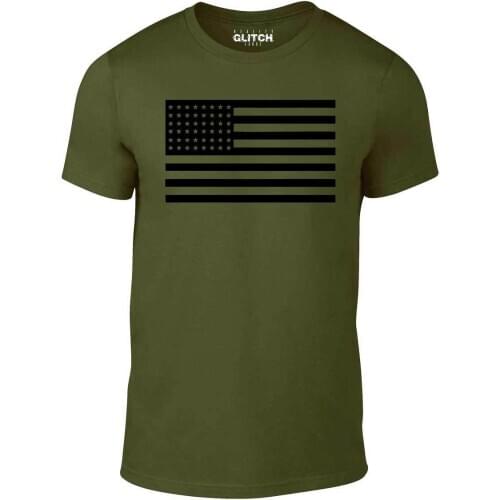 Black Us Flag T-Shirt - Funny T Shirt Retro America Fashion Military Marines Usa New 2019 Fashion MenS High Quality Casual Tee