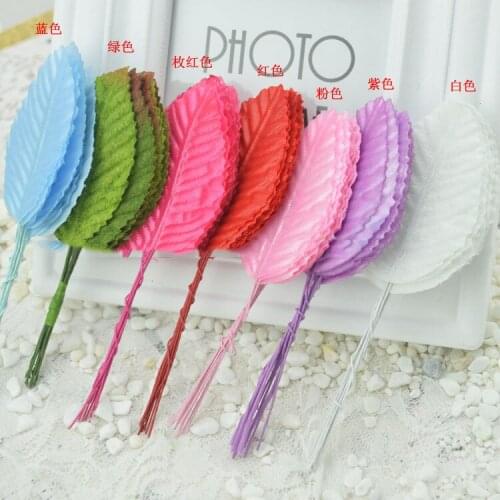 Artificial flowers good simulation rose Ye Jin leaves Mosaic leaves fake silk flower leaf leaves foliage floral decoration whole