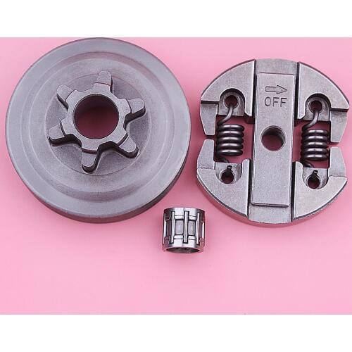 3/8 6T Clutch Sprocket Drum Needle Bearing Kit For Chinese Chainsaw 2500 25CC