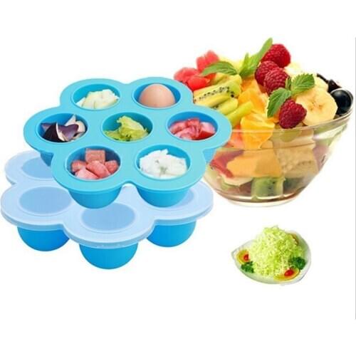 Baby Food Container Infant Fruit Breast Milk Storage Box Freezer Tray Crisper Baby Feeding Baby Care Flower Type Storage Box