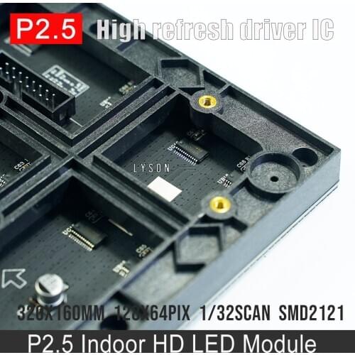 128x64 Matrix LED Sign RGB P2.5 Led Module Video Wall Indoor Screen Full Color Display