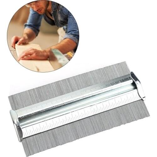 5/6 inch Metal Contour Gauges Copy Duplicator Template Profile Duplication Wood Measuring Ruler Tiling Laminate Tiles Tools
