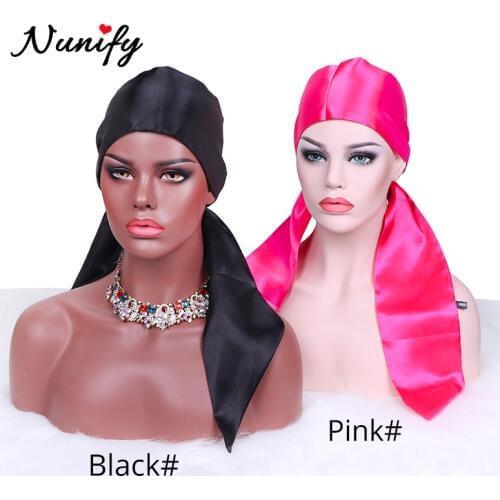 Nunify Non Slip Hair Wrap Wigs Grip Band Satin Edge Wrap Headband Hair Tie Band Available Hair Frontal Wraps Black Red Headband