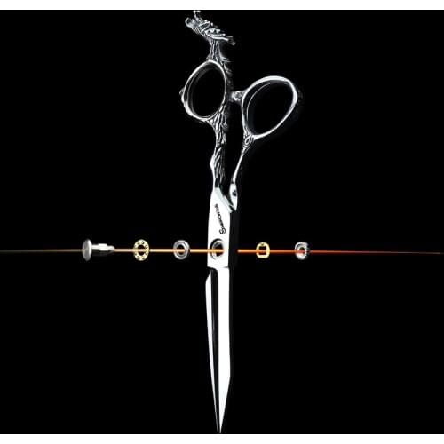 Scissors high quality hairdressing 6 inch 440C stainless steel professional salon barber cut hair cutting scissors set