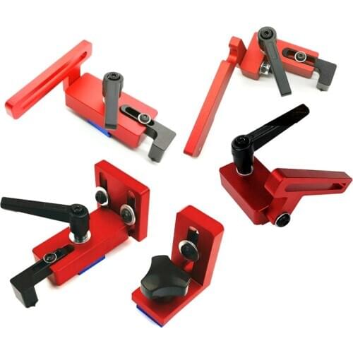 Woodworking T Track Limiter Miter Fence Connector Aluminium Miter Track Stop Block Saw Table Sliding Brackets Chute Limiter