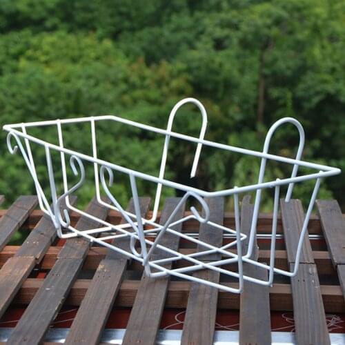 Plant Stand Flower Pot Hooks Holder Wrought Iron Pendant Plant Stand Flower Pot Hook Frame Garden Decoration