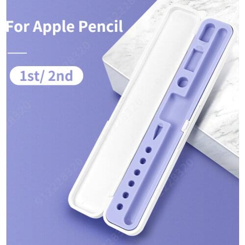 Portable Holder Case for Apples Pencil Hard Cover Storage Box for Apples Pencil 1st/ 2nd Generation iPencil Accessories