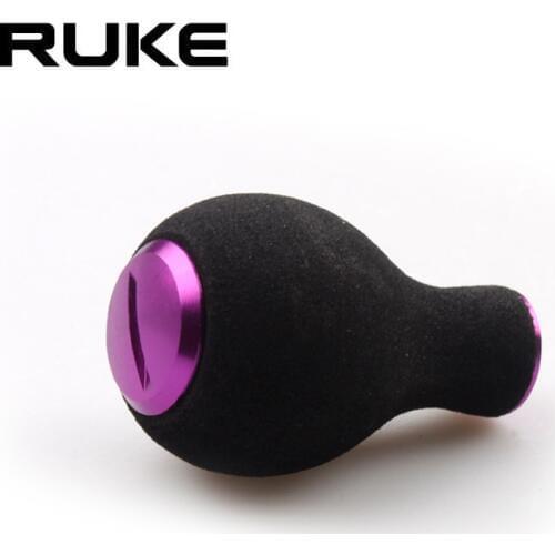 Ruke Fishing Handle Knob, EVA Knob Bait Casting and Spinning Reel Cranking Handle Knob for Bearing 7*4*2.5mm Fishing Accessory