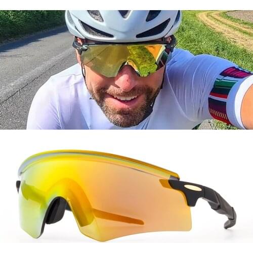 Sunglasses Men Women Old School Design Wide View Gafas De Ciclismo Skiing Glasses Running Glasses 2021 Multi-Color Sports