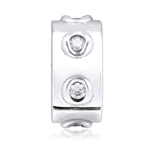 Charms 925 Silver Original Fit Pandora Bracelets Sterling Silver Crown O Clip Charm Beads for Women diy Jewelry Making