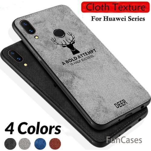 Cloth Deer Phone Cases For Honor 8X Max Case Silicone Cover For Huawei Honor 8X Max 9 8 Lite Play Note 10 View 10 X8 Funda Coque