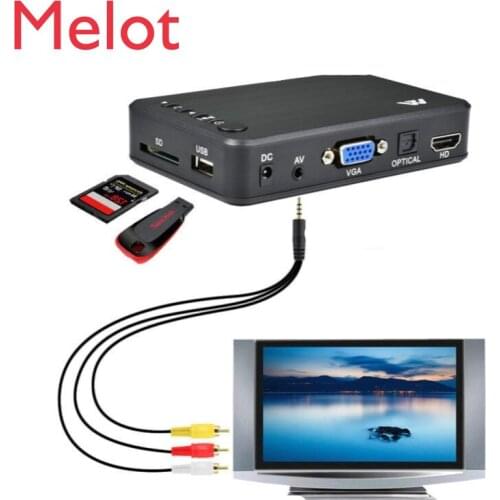 USB Multimedia Player HD Advertising Player Play Video Music Picture Support U Disk Mobile Hard Disk SD Card