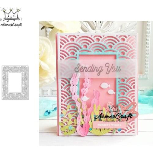 Wavy Lace Background Metal Cutting Dies Scrapbooking Stencil For DIY Paper Card Decorative Embossing Die Cut Craft Dies New 2019