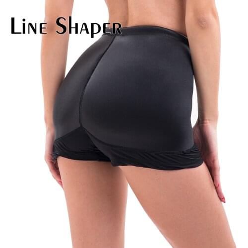 New Women Boyshorts Thick Sexy Lady Pants Middle Waist Plus Size Hip Padded Enhanced Panties