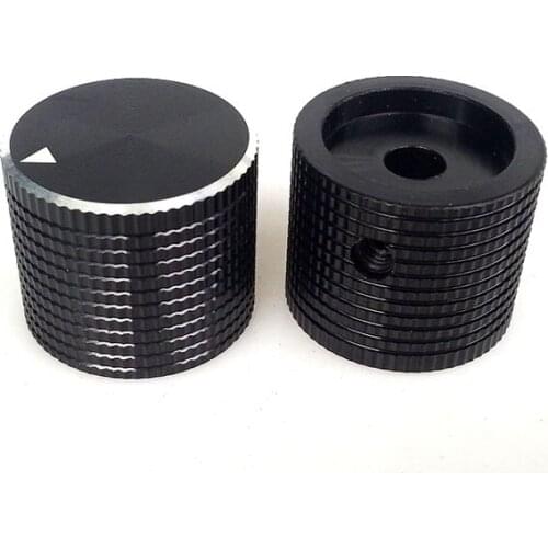 1PC 25X15.5 mm Aluminium volume potentiometer Knob for Guitar Tube Amplifier DIY 6.0mm