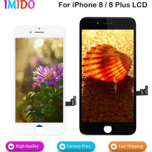 10Pcs/Lot AAA LCD For iPhone 8 8 Plus OEM Display Touch Screen Digitizer Assembly No dead pixel+3D Force Touch Function Free DHL