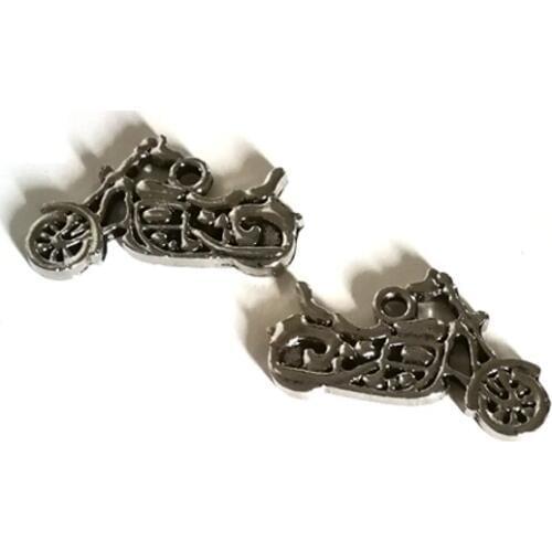 10pcs Charms motorcycle scooter autocycle 14x25mm Antique Making pendant fit,Vintage Tibetan Silver,DIY bracelet necklace