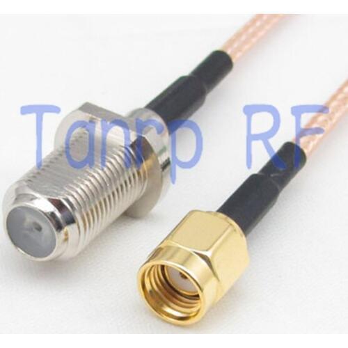 15CM Pigtail coaxial jumper cable RG316 extension cord 6inch F female jack to RP SMA male RF adapter connector