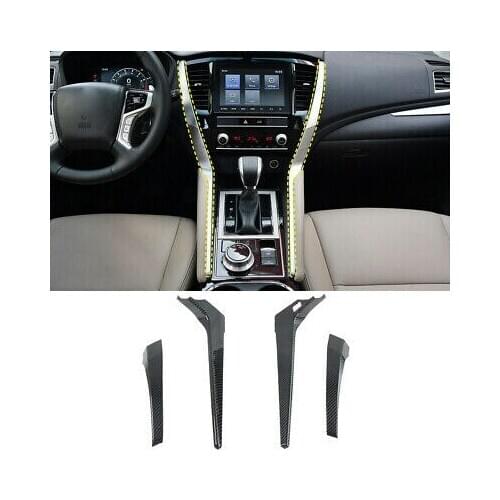 4* Gear Shift Box Panel Stripe Cover For Mitsubishi Montero / Pajero Sport 16-20