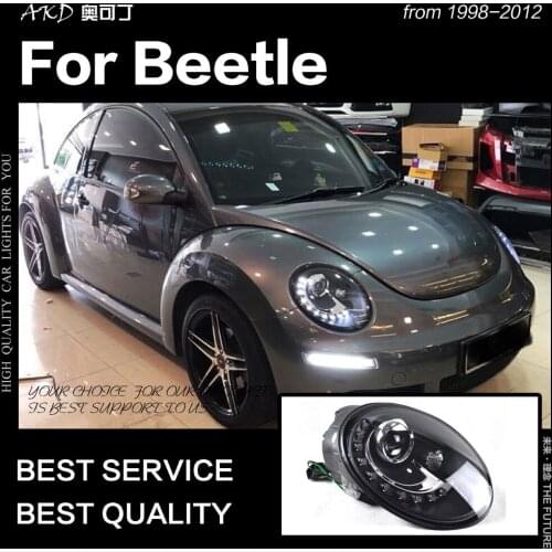 AKD Car Styling for VW Beetle Headlights 1998-2012 Beetle LED Headlight DRL Hid Head Lamp Brand Sonar Bi Xenon Beam Accessories