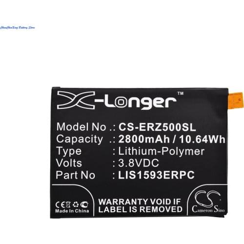 Cameron Sino 2800mAh Battery 1294-1249, LIS1593ERPC for Sony Ericsson E6653, E6683, SO-01H, SOV32, Xperia Z5, Xperia Z5 Dual