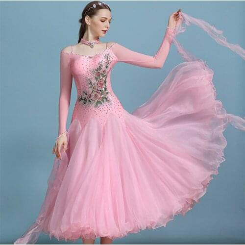 Ballroom dance dress women smooth ballroom dress standard waltz dress for ballroom dancing foxtrot dress modern dance costumes