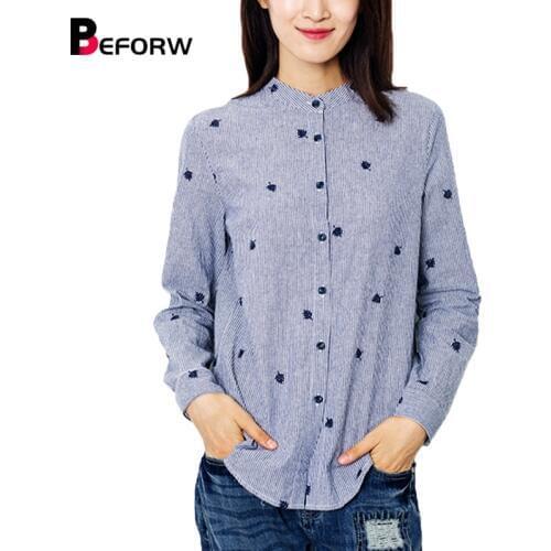BEFORW Collar Blouses