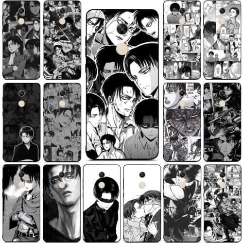 YNDFCNB Levi Ackerman Phone Case for RedMi note 4 5 7 8 9 pro 8T 5A 4X case