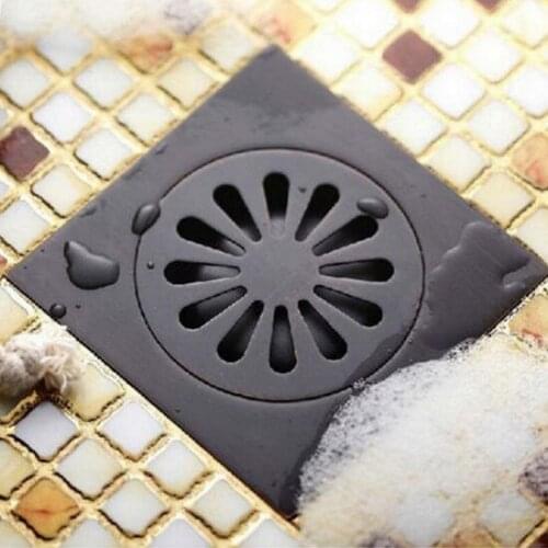 Black Oil Rubbed Brass Bathroom Floor Anti-odor and Insect-Proof Shower Drain Dhr009