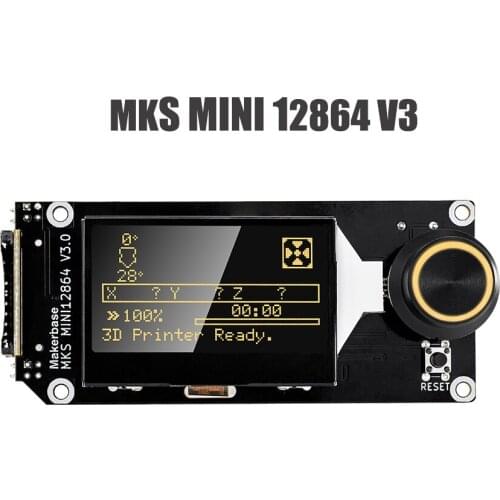 Makerbase 3D Printer Parts Display MKS MINI 12864 V3 SD Card Inserted from Side LCD Smart Motherboard Display VORON MINI 12864