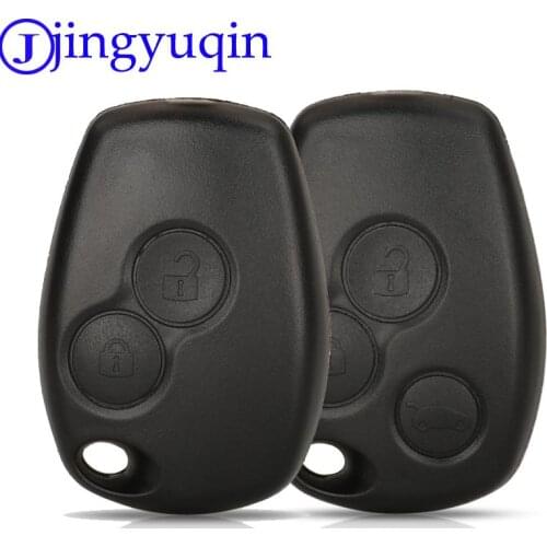 Jingyuqin 2/3 B Key Case For Renault Megane Modus Espace Laguna Duster Logan DACIA Sandero Fluence Clio Kango For NISSAN ALMERA