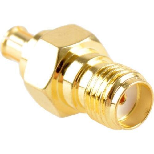 ALLiSHOP SMA to MCX Adapter SMA Female Gold Plating Jack To MCX Male Gold Plating Plug RF Connector Straight 50 Ohm