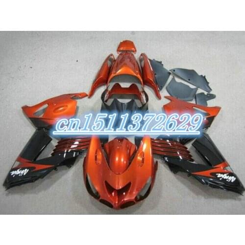 Dor-ABS Parts Fairing kit for Kawasaki ninja wine red black ZX14 2006-2011 fairings ZX14R 06 D injection