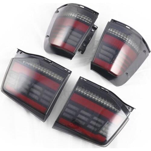 A Set LED Taillights Assembly Rear Lamp Brake Reverse Light Back Up Lamp DRL Car Tail light For Toyota Land Cruiser 2016-2020