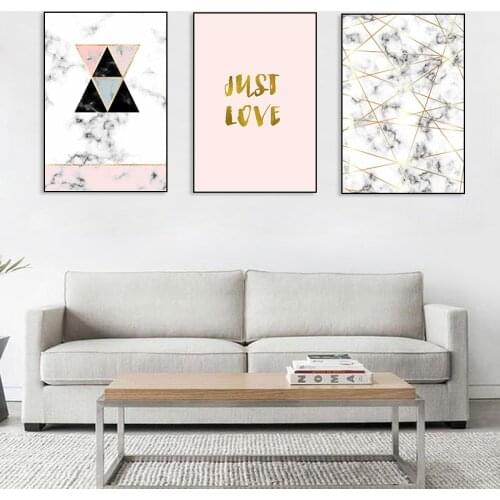 Nordic Canvas Painting Pattern Pink Wall Art Poster Picture Home Decor Children Bedroom Living Room Home Decor Painting