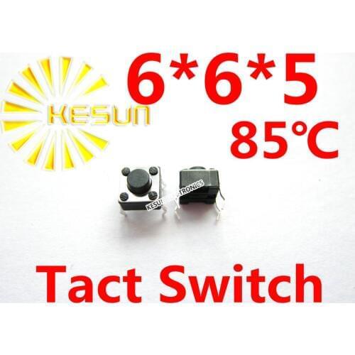 1000PCS DIP 6X6X5 Tactile Tact Push Button Micro Switch Momentary