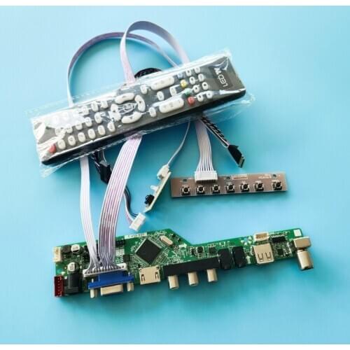 60Hz monitor 1280*720 40-Pin fit B101EW01/B101EW02 VGA+USB+AV screen universal drive control board DIY kit LVDS WLED LCD