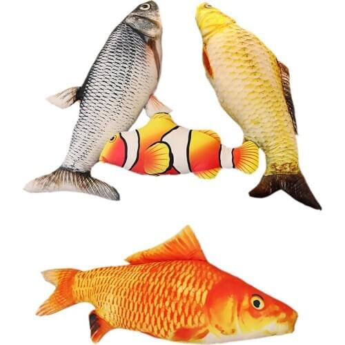 100cm High Quanlity 3D Print Simulation Carp Plush Toys Stuffed Creative Sofa Cushion Soft Fish Plush Toy Kids Gift Xmas Home