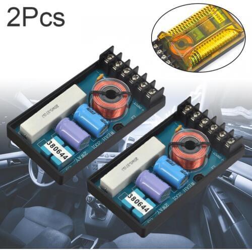2pcs 120W 12V Speaker Frequency Divider 2 Way Car Audio Speakers Two Crossover Divider Crossover Filter