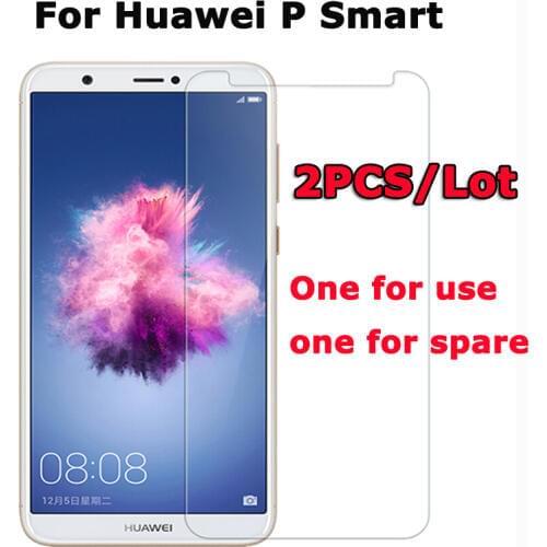 2PCS For Huawei P Smart Tempered Glass Huawei P Smart Screen Protector Film Tempered Glass For Huawei P Smart FIG-LX1 Glass ]