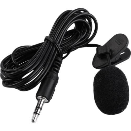 2018 Newest Portable External 3.5mm Hands-free Mini Wired Clip-on Lapel Lavalier Microphone For PC Laptop 3.5mm External